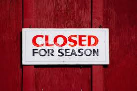 closed for the season